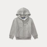Ralph Lauren COTTON-BLEND-FLEECE HOODIE LIGHT/PASTEL GREY