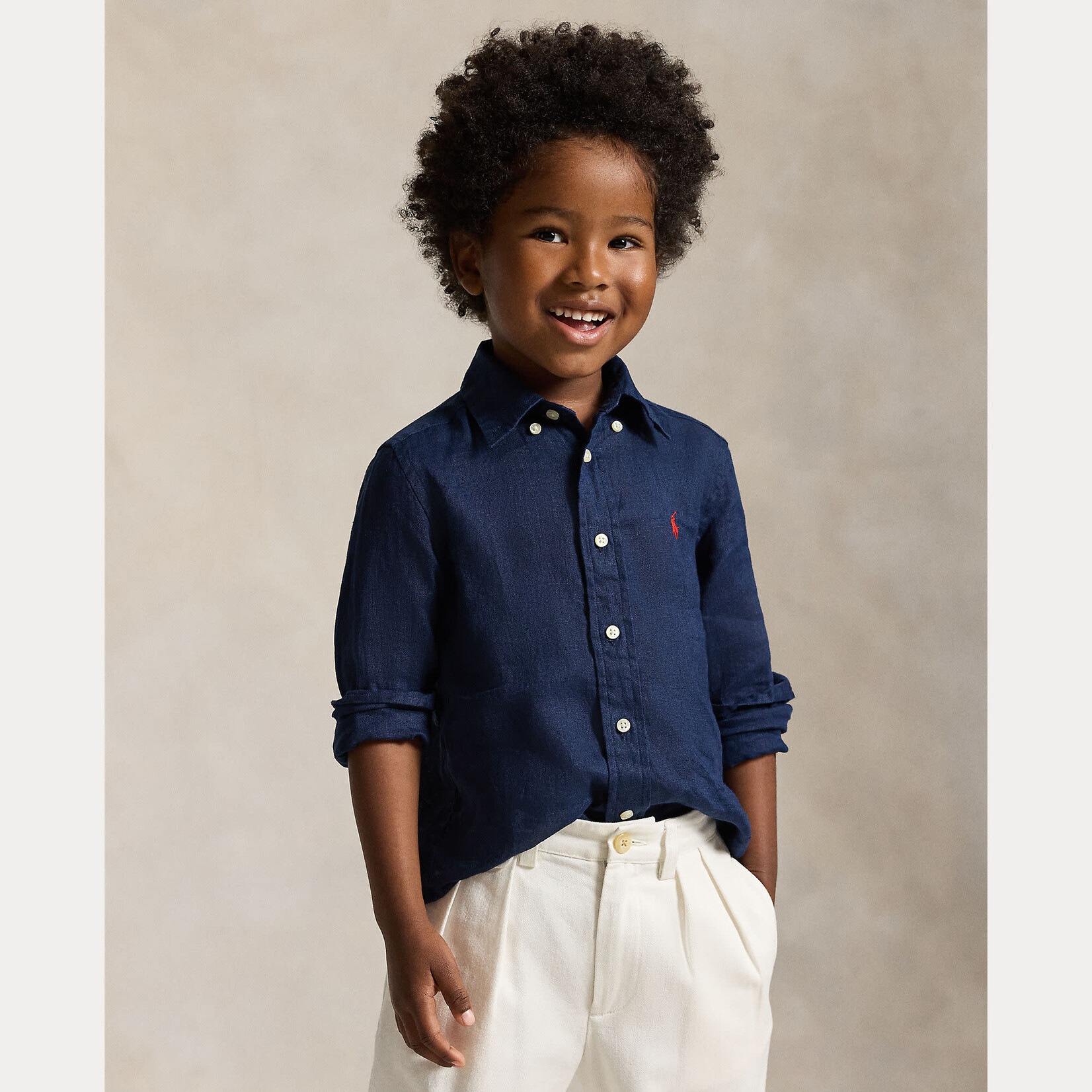 Ralph Lauren LINEN SHIRT NEWPORT NAVY