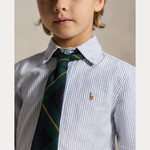 Ralph Lauren STRIPED COTTON OXFORD SHIRT LT BLUE STRIPE