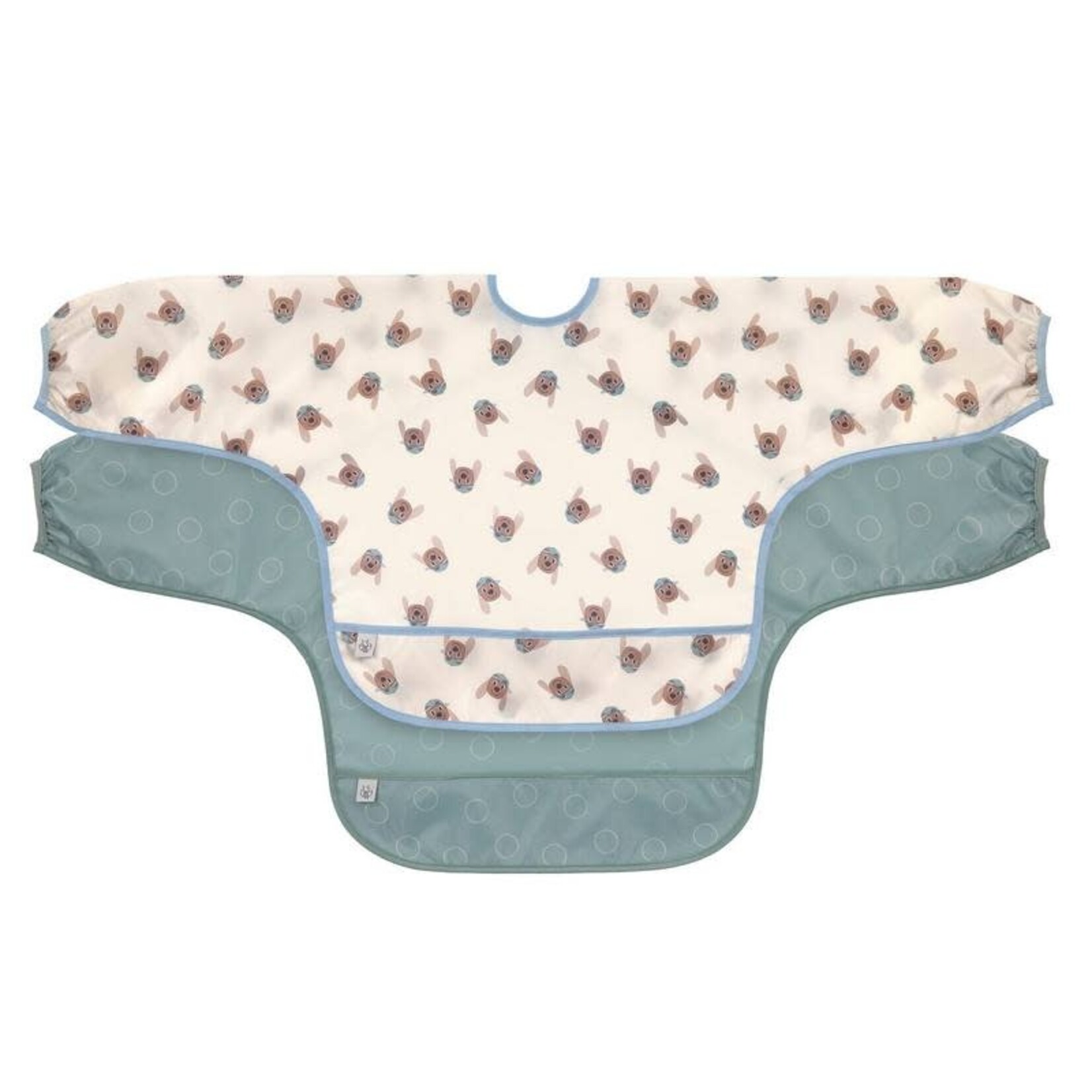 Lässig Long Sleeve Bib 2 pcs Tiny Team Dog