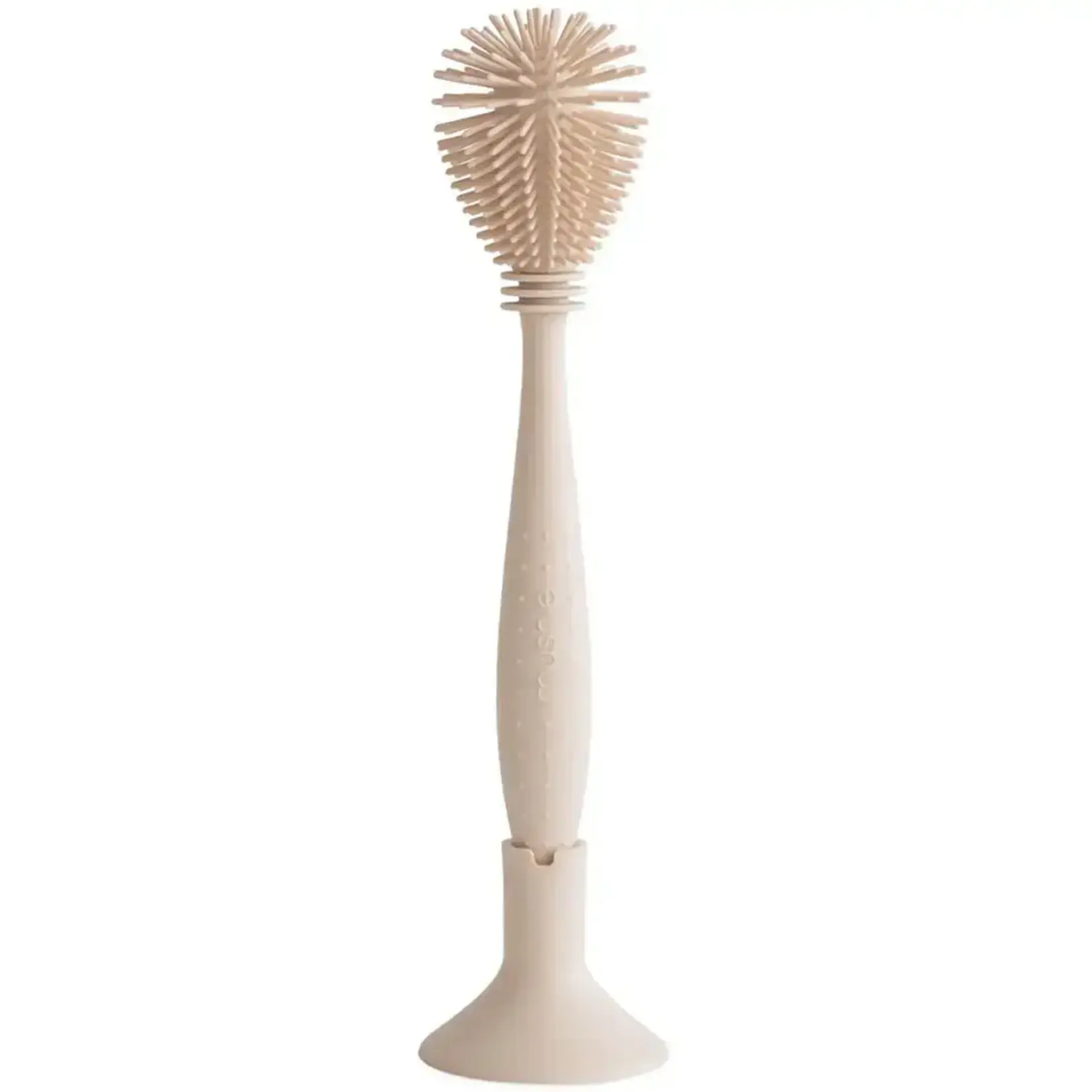 Mushie Baby Deloof: Silicone Baby Bottle Brush flessenborstel SHIFTING SAND