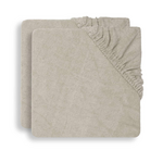 Jollein Baby Janssens: Aankleedkussenhoes badstof 50x70cm nougat (2pack)