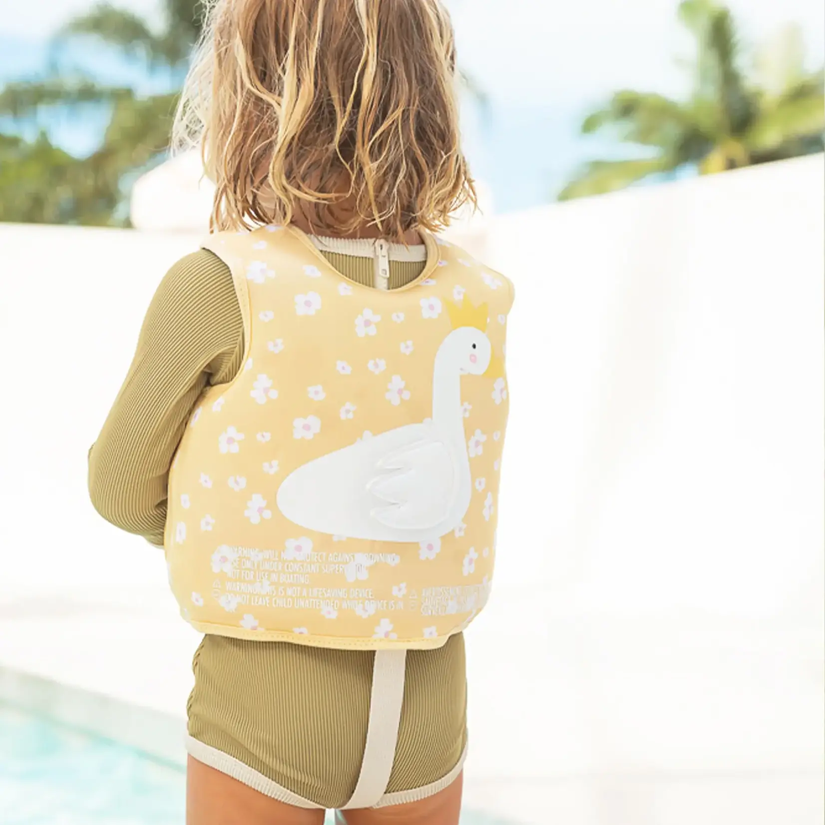 Sunnylife Swim Vest 2-3 year - Princess Swan Buttercup