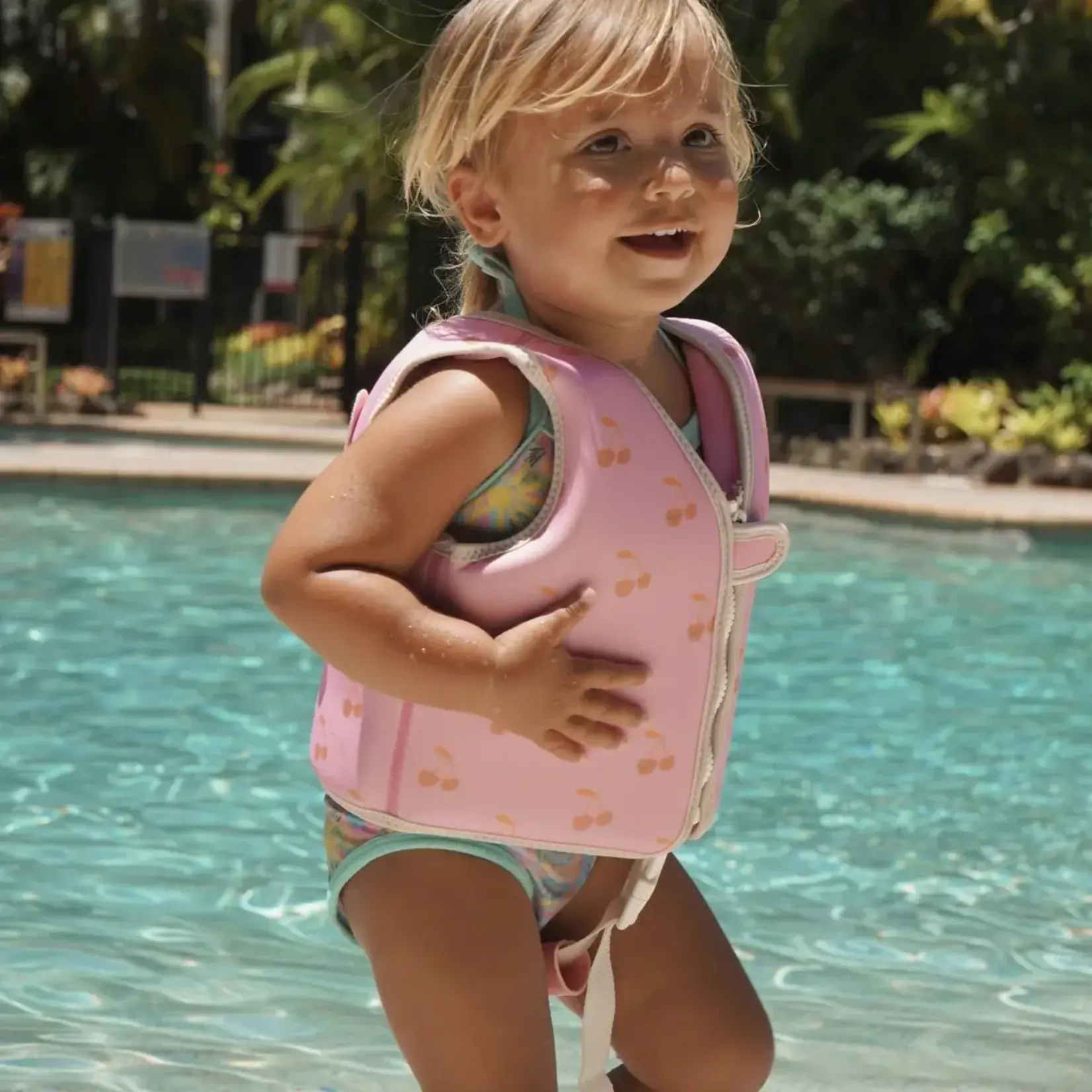 Sunnylife Swim Vest 3-6 year - Cotton Candy Cherry