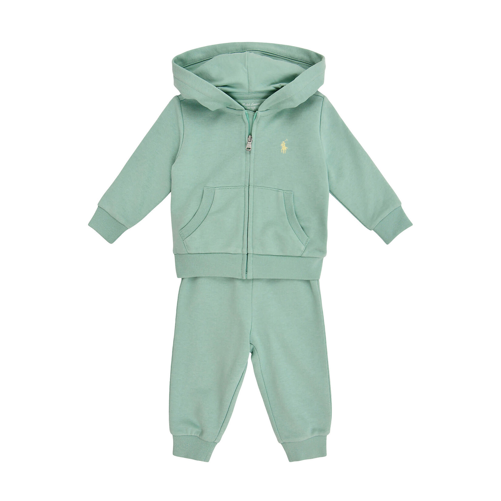 Ralph Lauren Baby Deloof: FZ BOY HU-SETS-PANT SET CELADON 9M