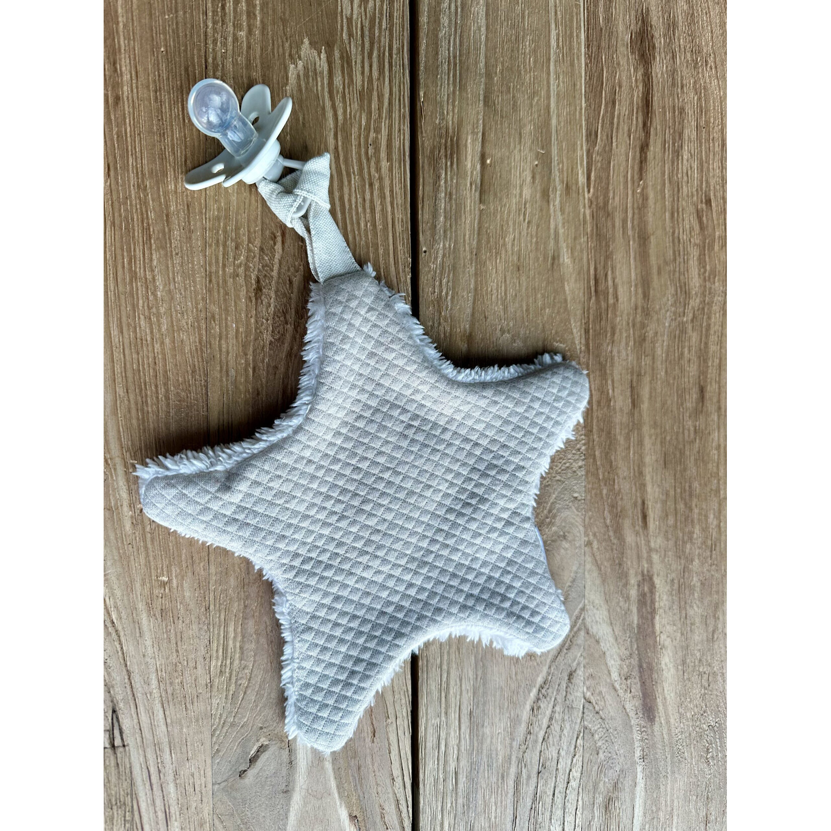 Living Nature Fopspeendoekje Ster  - Camel (beige)
