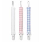 Living Nature Fopspeenketting - roze/wit
