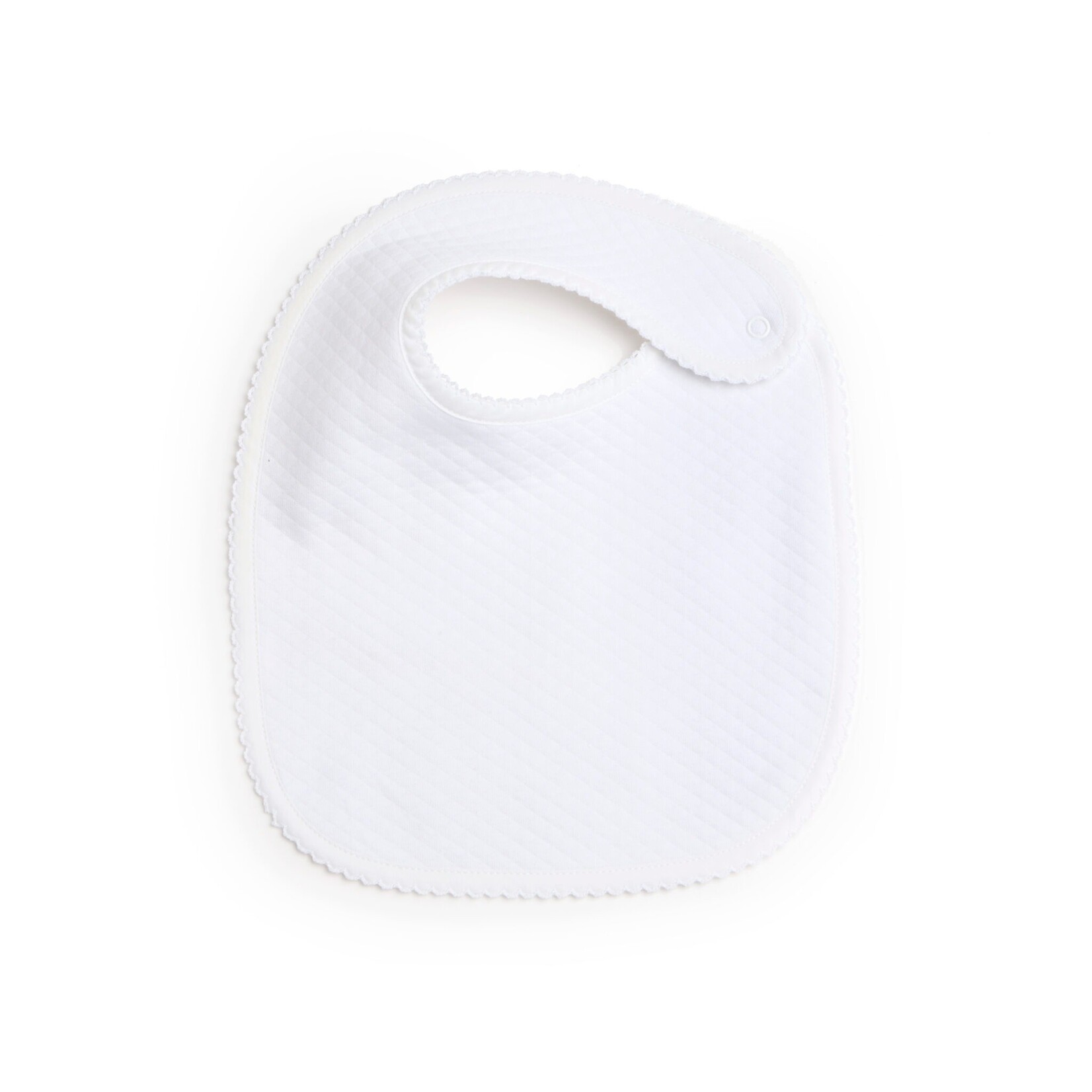Living Nature Luxe bavet model newborn met drukknop - Wit