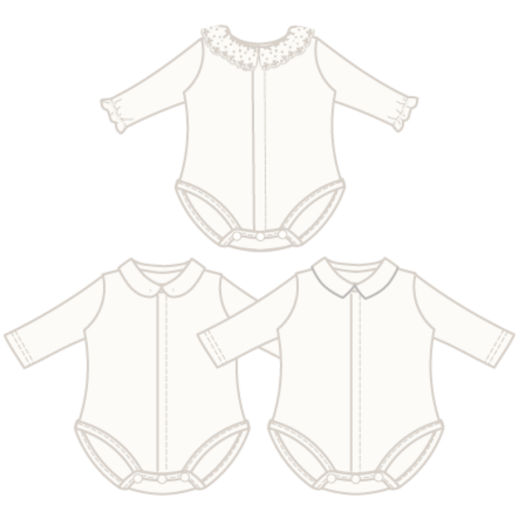 Tartine et Chocolat Baby Janssens; BODY3 Polo Manches longues Gris clair CB11020
