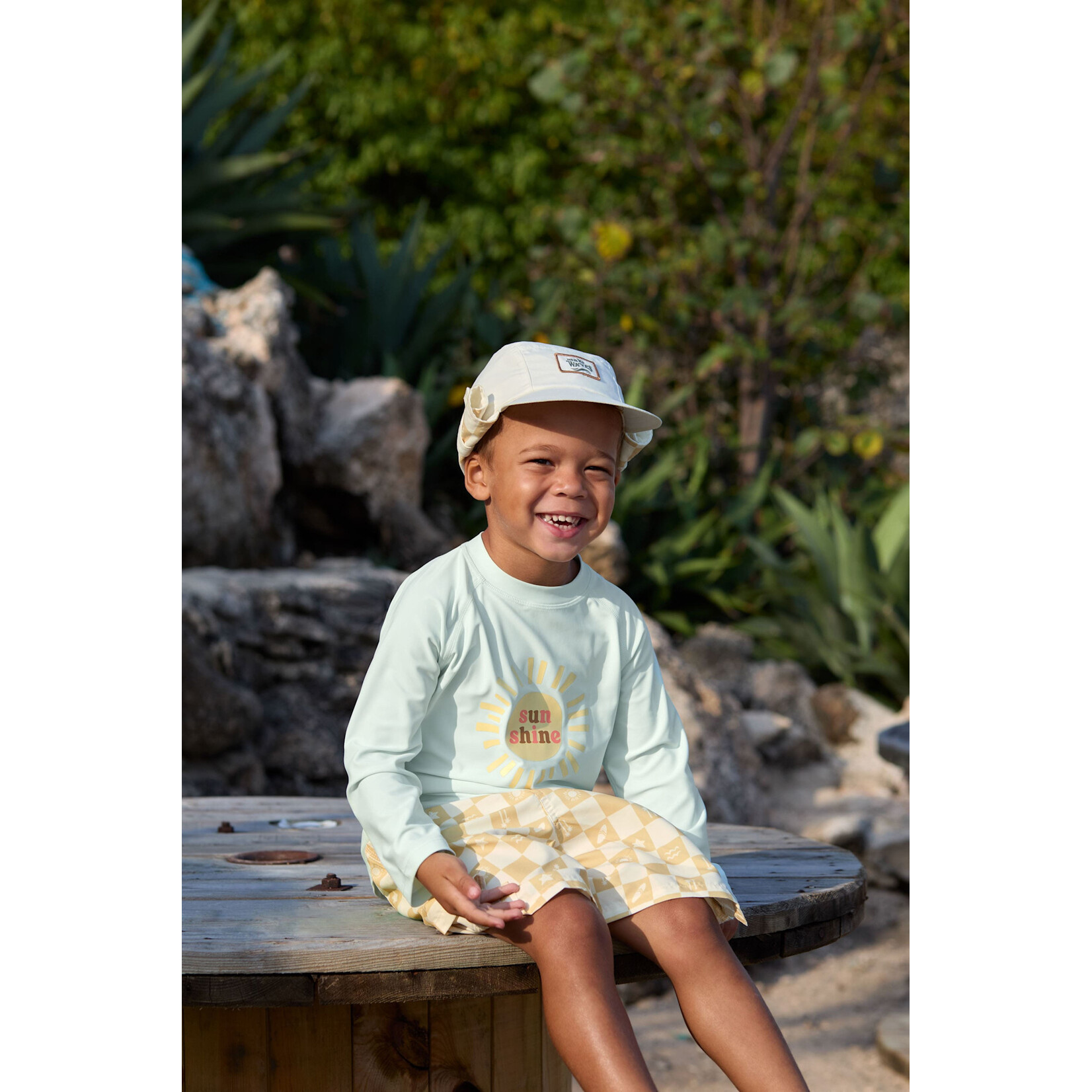 Lässig Board Shorts Boys Vanilla/sea salt