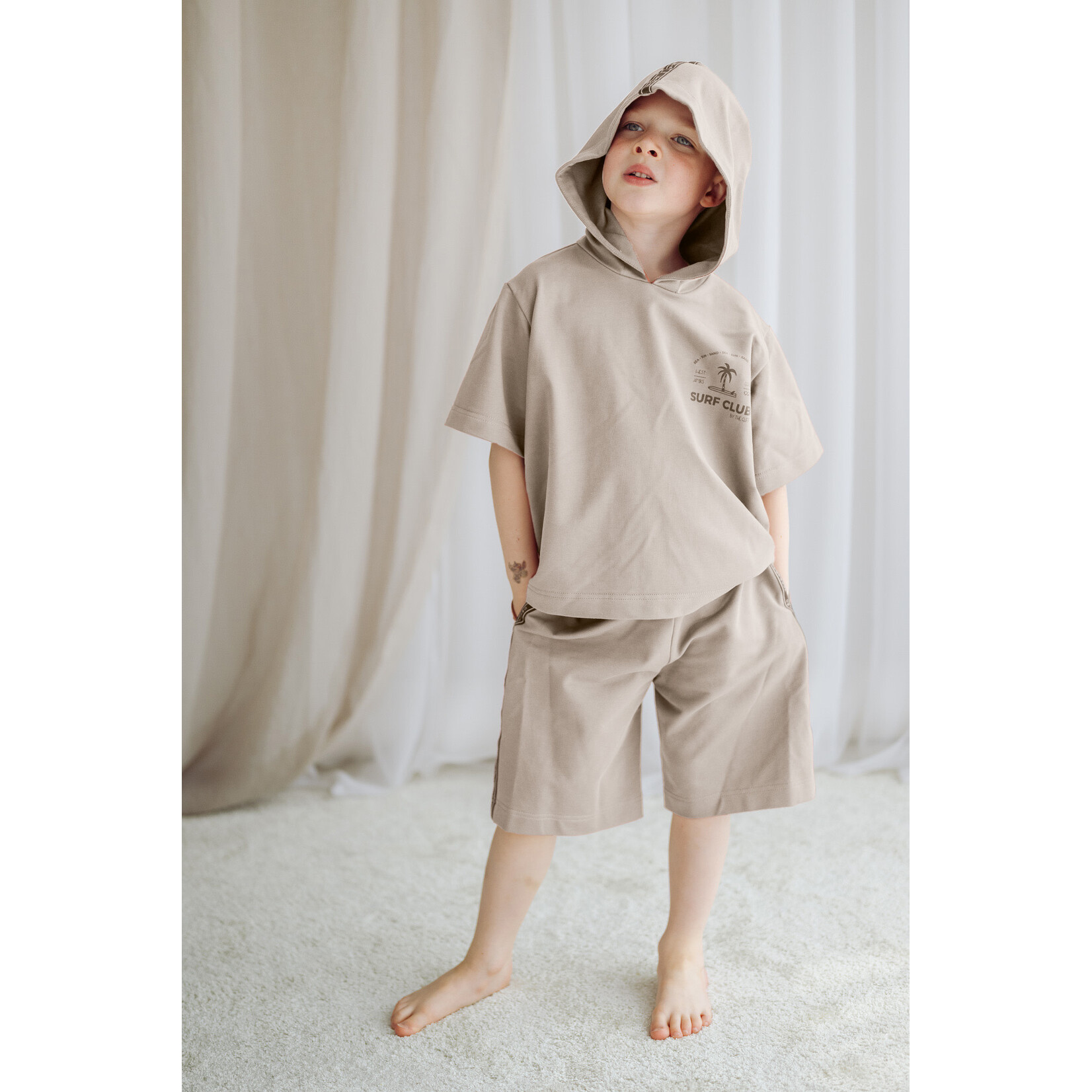 Jamiks BAROZZI Set (blouse + short) beige