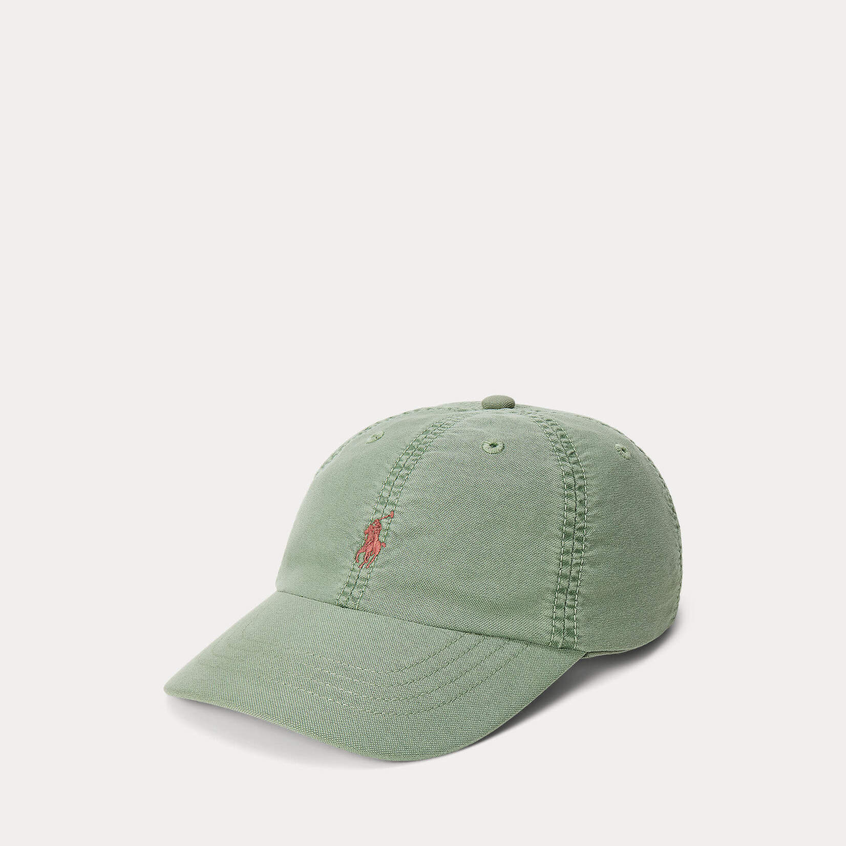 Ralph Lauren COTTON OXFORD BALL CAP CARGO GREEN