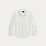 Ralph Lauren RUFFLED COTTON OXFORD SHIRT White