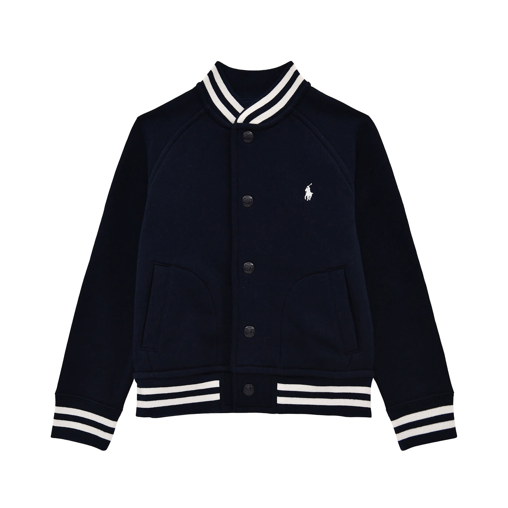 Ralph Lauren FLEECE BASEBALL JACKET REFINED NAVY/C1730