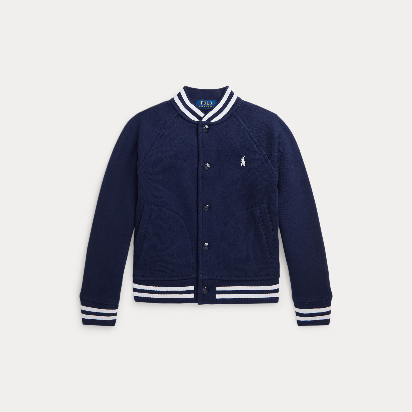 Ralph Lauren FLEECE BASEBALL JACKET REFINED NAVY/C1730
