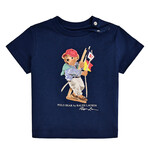 Ralph Lauren KNIT-T-SHIRT SP26 BEAR NEWPORT NAVYBB
