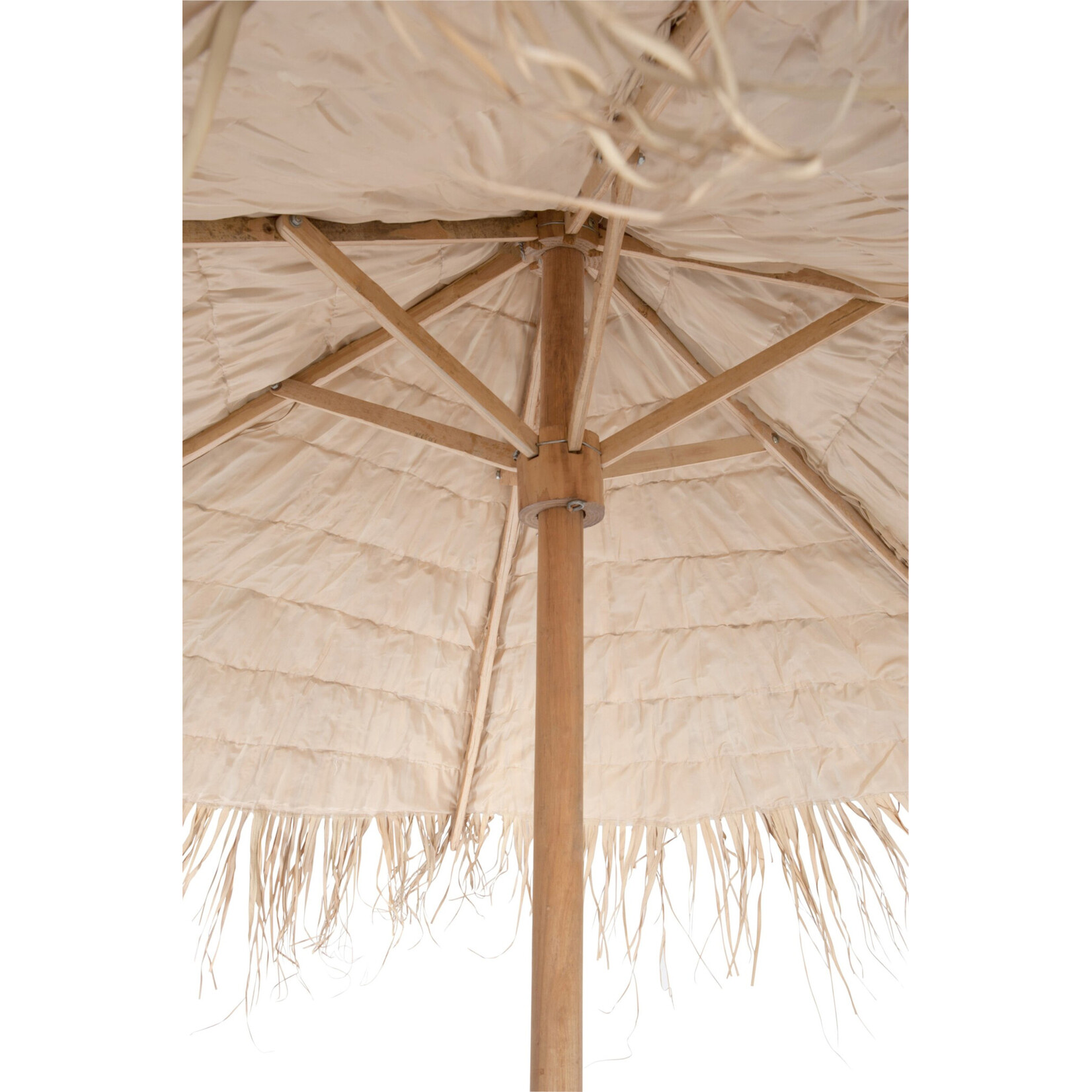 J-Line Parasol Stro Naturel Large