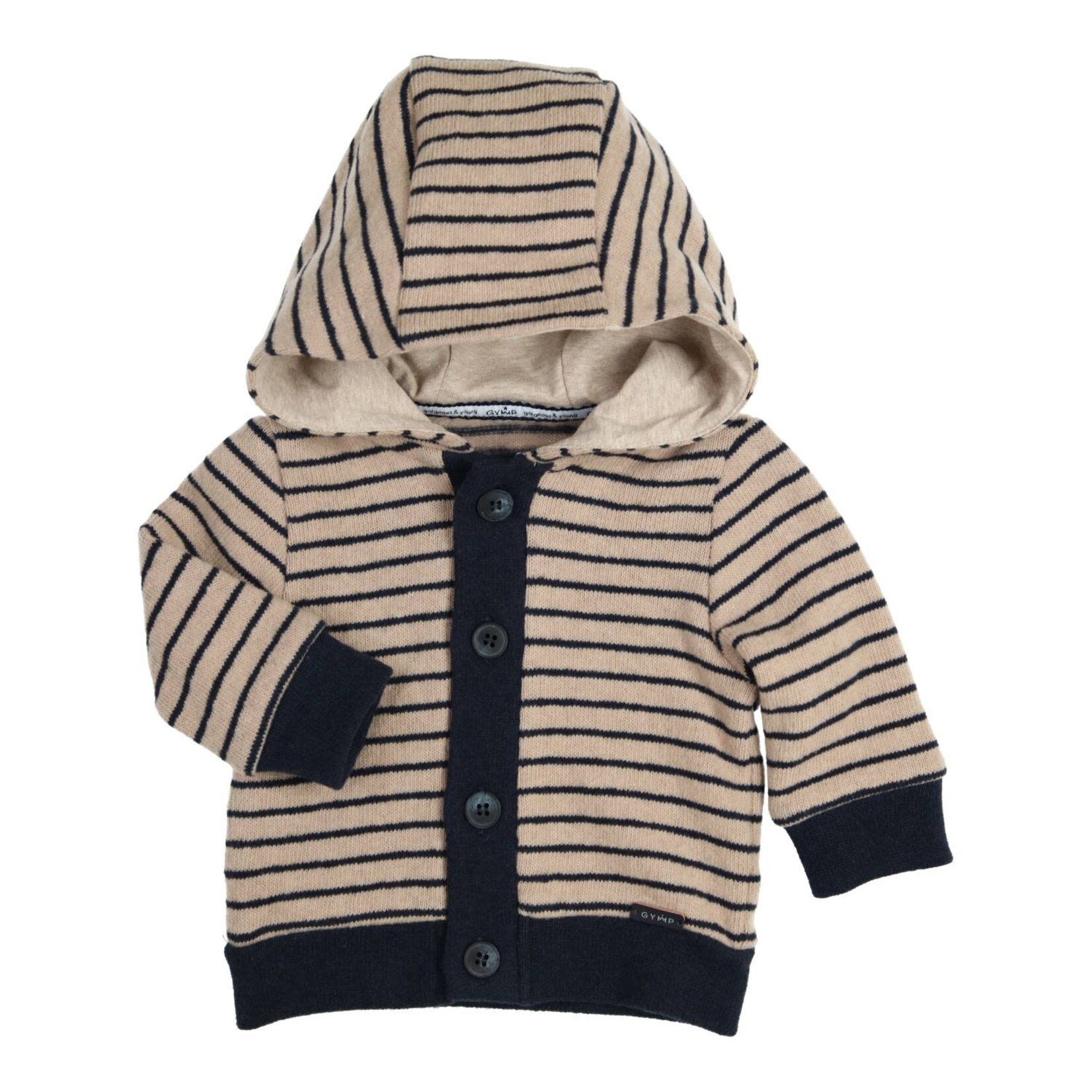 Gymp Cardigan Lander Beige - Navy 350-6731-20