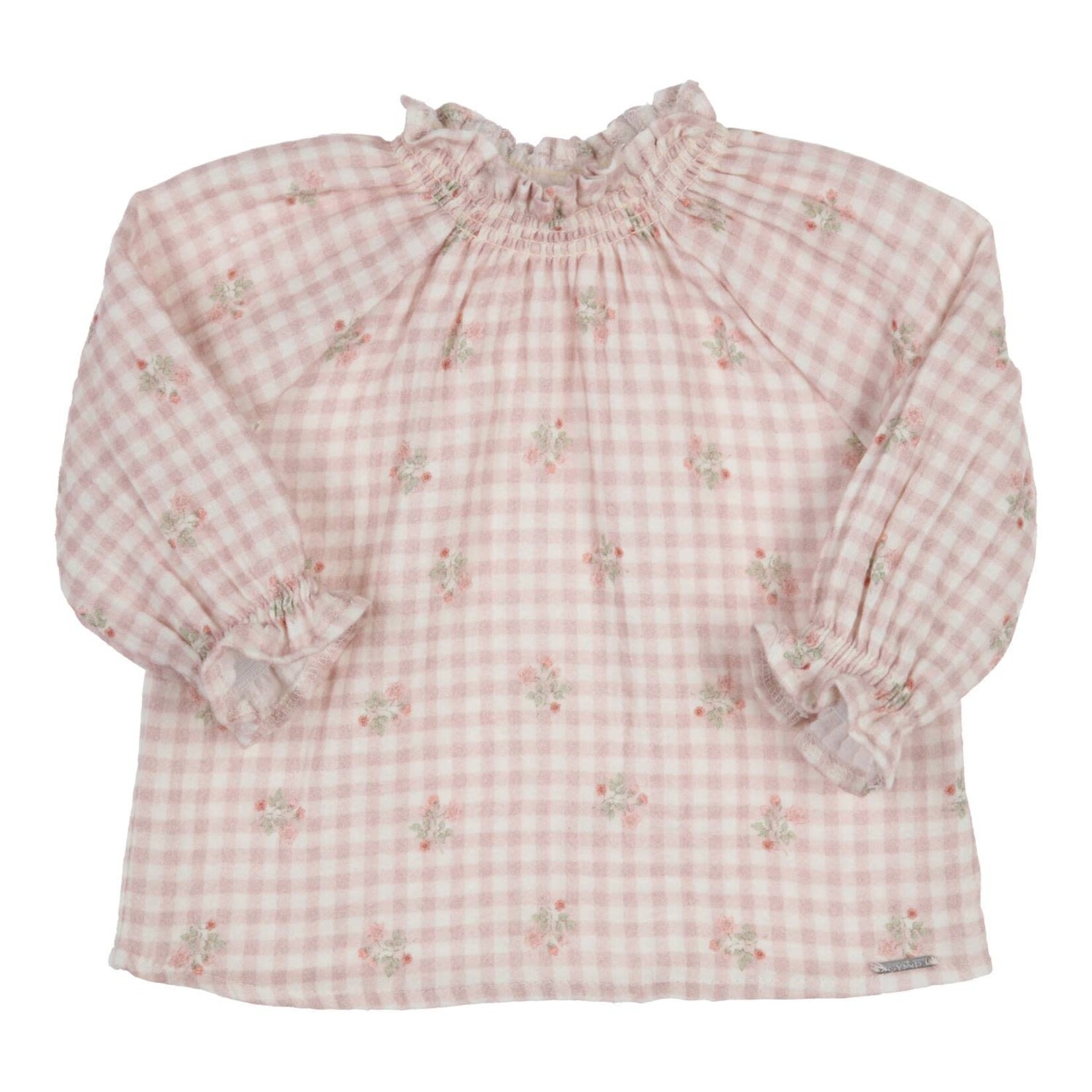 Gymp Blouse Emmy Off White - Old Rose 360-6712-10