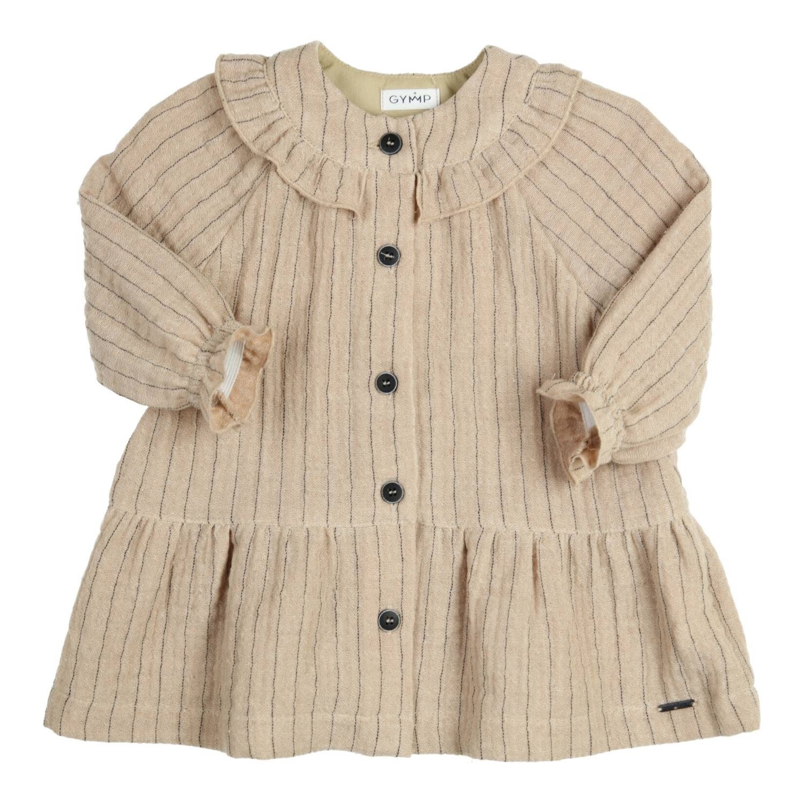 Gymp Dress Freda Beige - Anthracite 470-6871-10