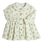 Gymp Dress Florens Off White - Green 470-6711-10