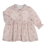 Gymp Dress Emmy Off White - Old Rose 470-6710-10