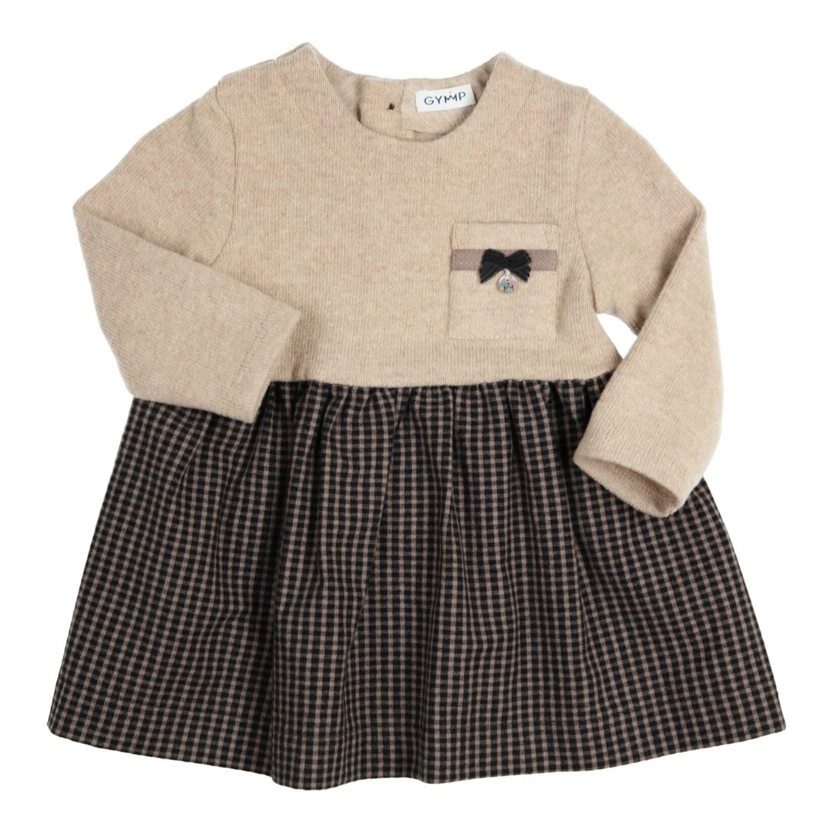 Gymp Dress Dion Black - Beige 470-6659-10