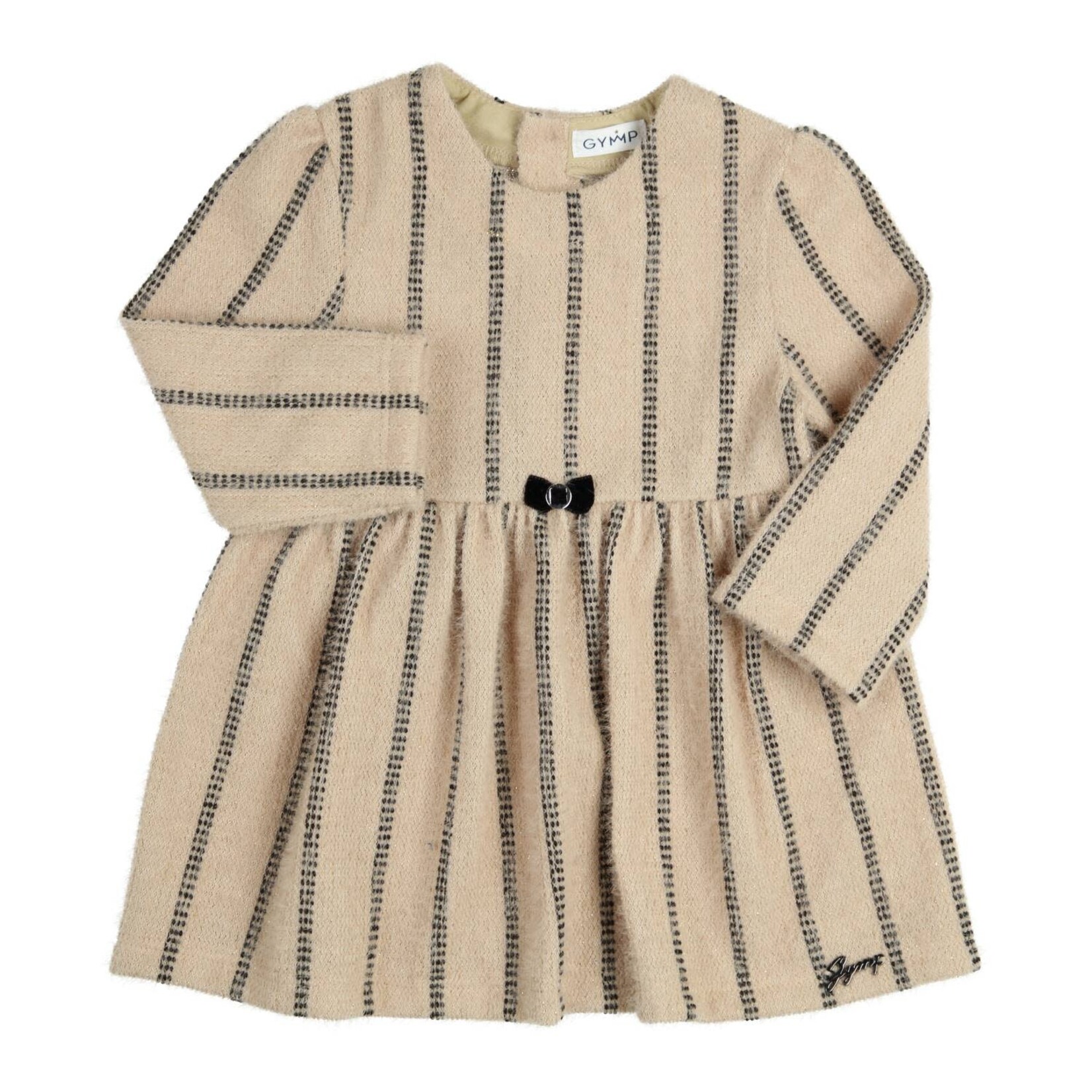 Gymp Dress Reina Beige - Black 470-6656-10