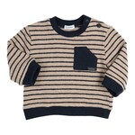 Gymp Pullover Lander Beige - Navy 352-6733-20