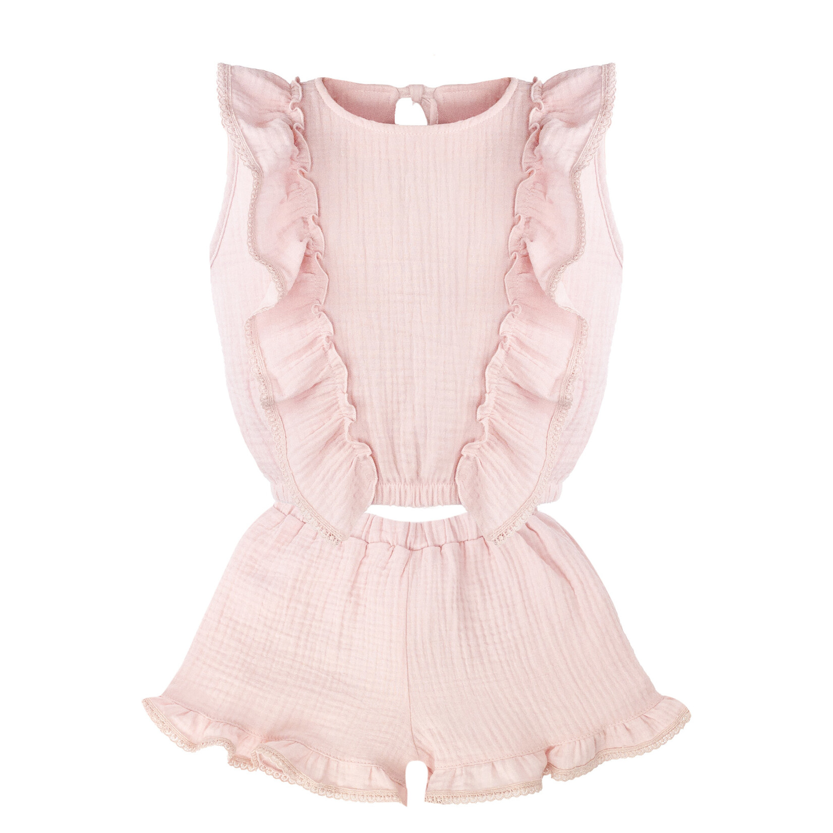 Jamiks NOKKA Set (Blouse + Shorts) roze