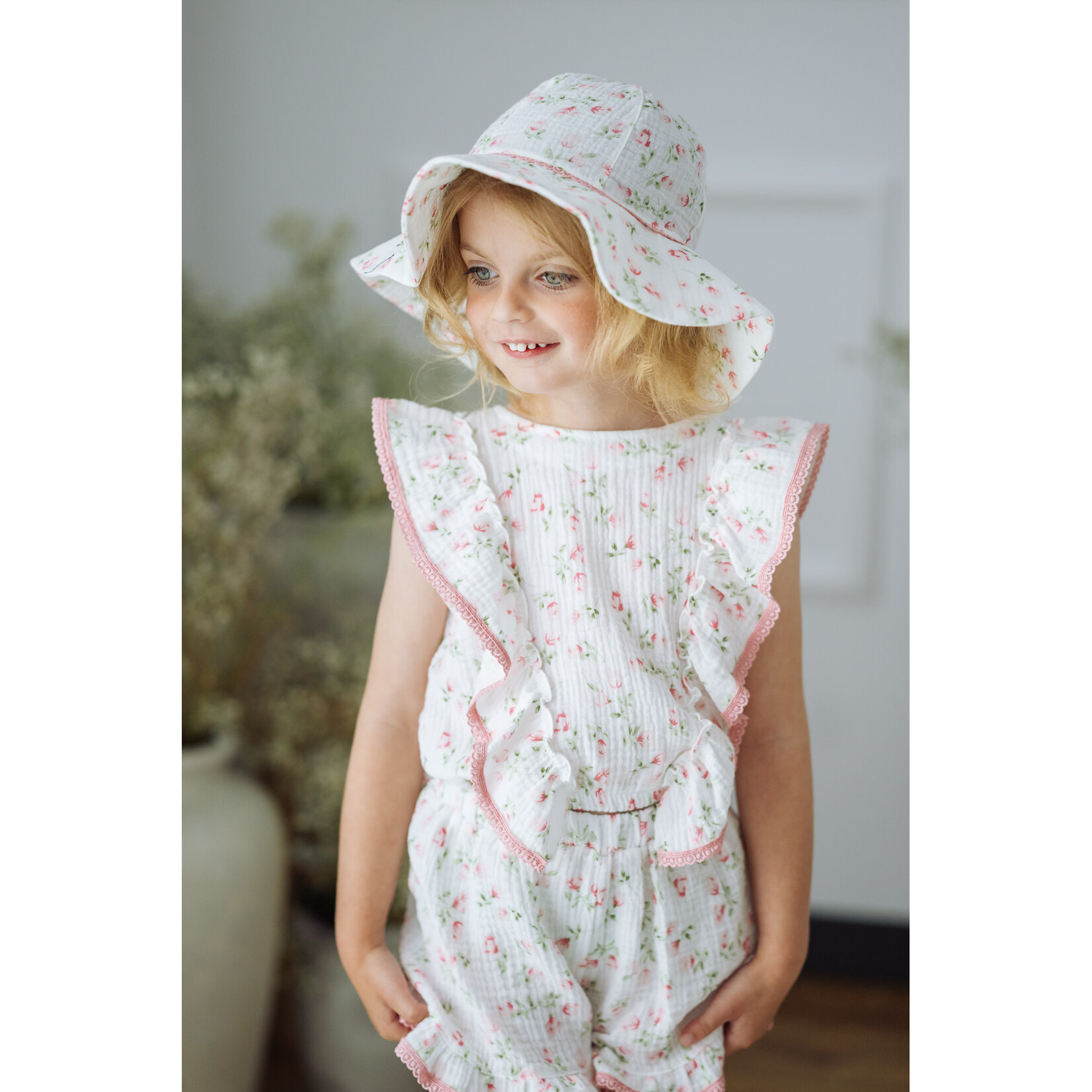 Jamiks NOKKA Set (Blouse + Shorts) bloem