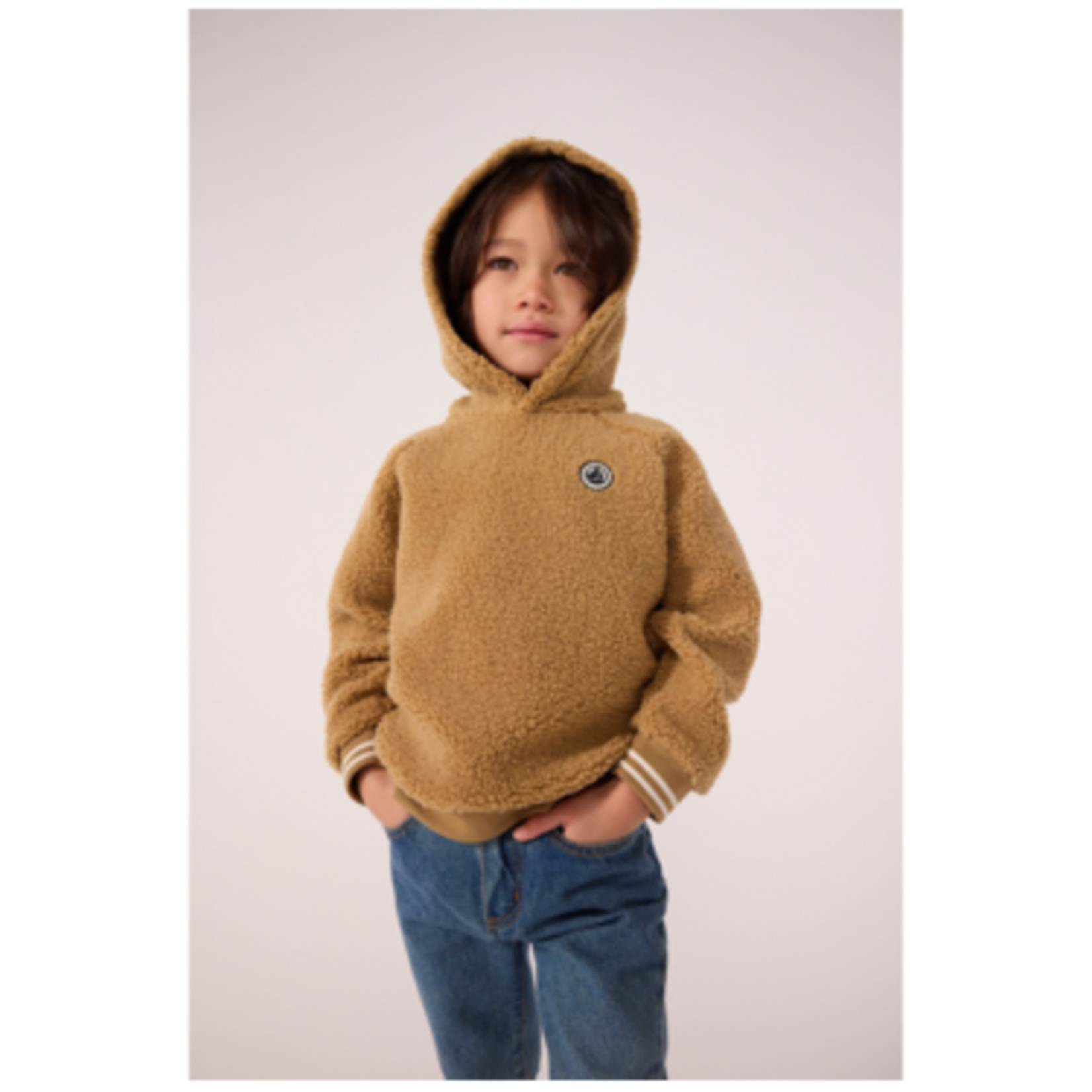 Petit Bateau SWEATSHIRT A CAPUCHE LATTE A0GND
