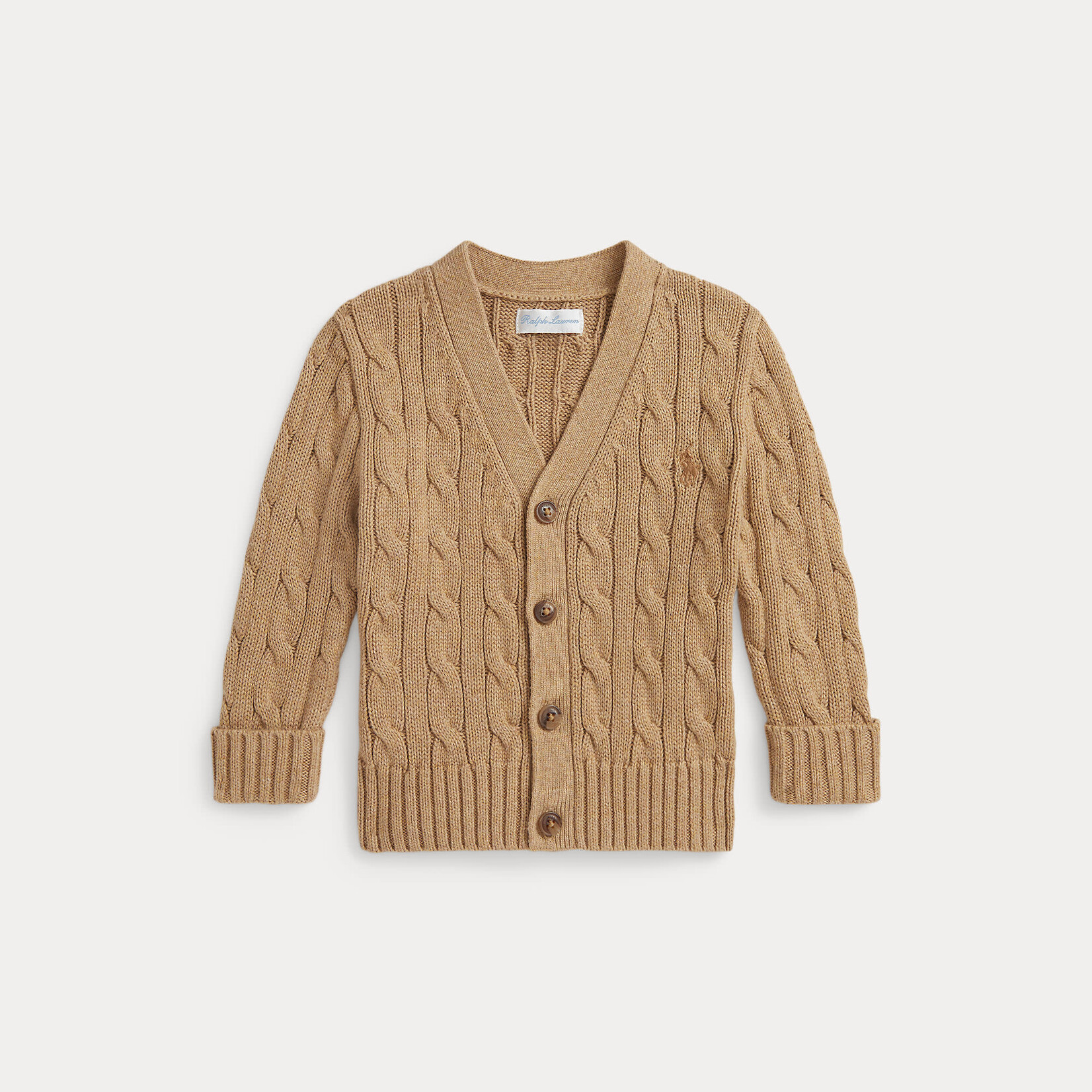 Ralph Lauren CARDIGAN CAMEL HTHR/C8520