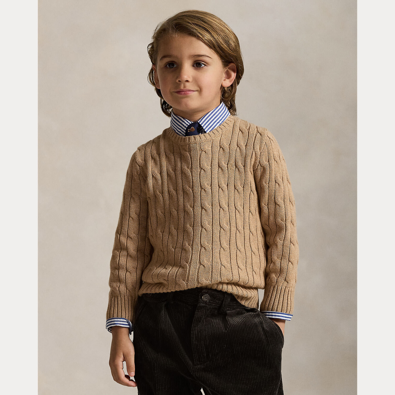 Ralph Lauren PULLOVER CAMEL HTHR/C8520