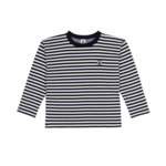 Petit Bateau TEE SHIRT ML SMOKING/MARSHMALLOW:SMOKING/MARSHMALLOW A0GVH