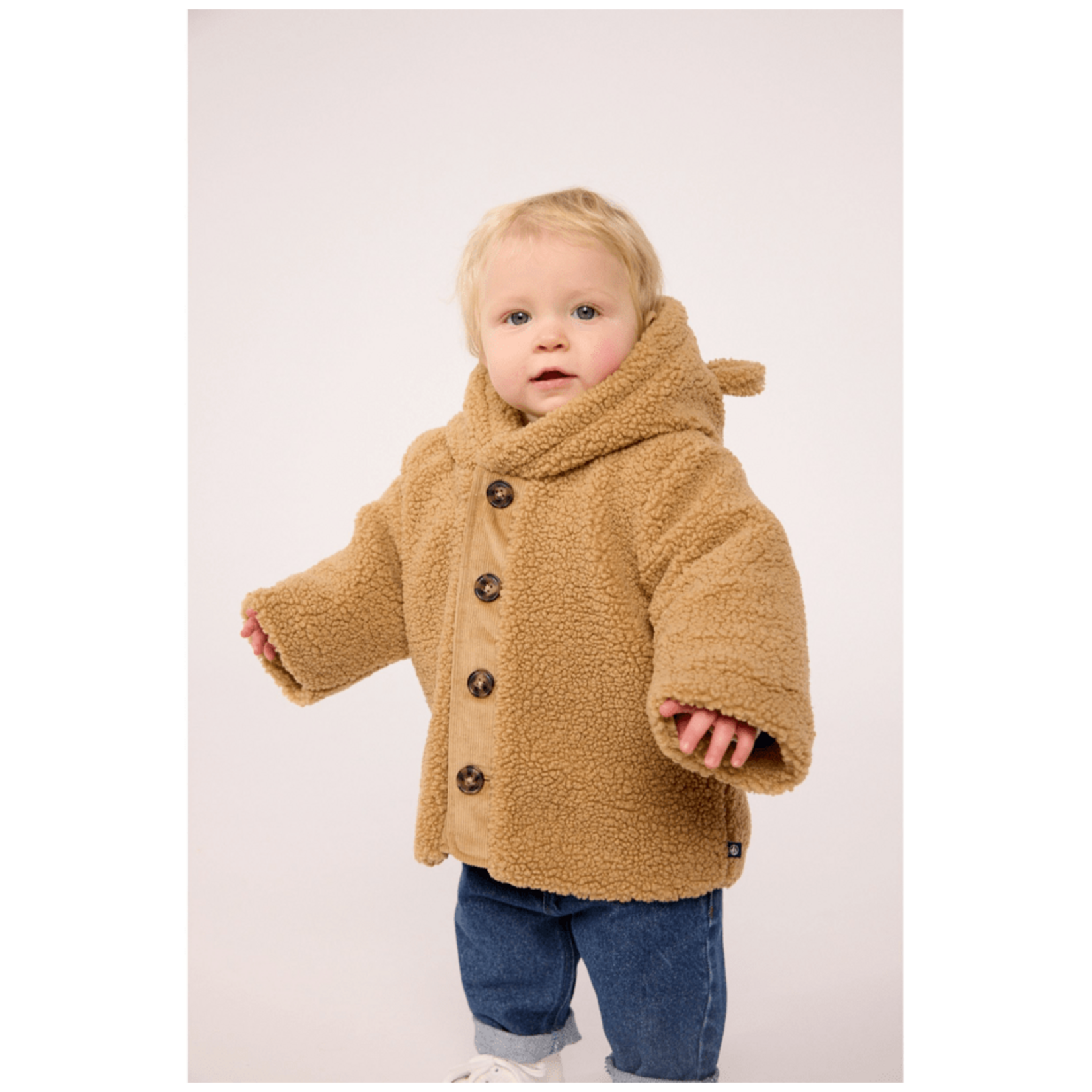 Petit Bateau VESTE SHERPA LATTE A0GV7