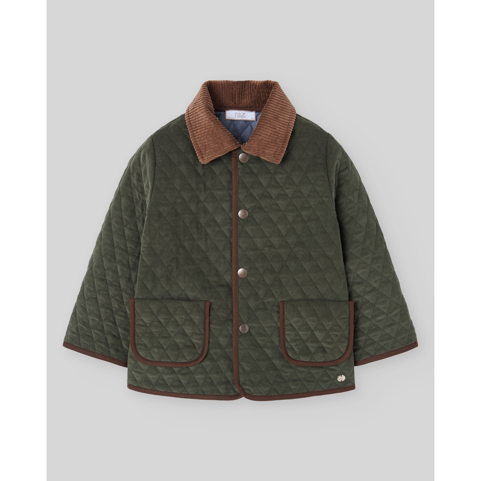 Paz Rodriguez WOVEN INFANT BOY COAT "NADAL" 012-154206 Forest Green