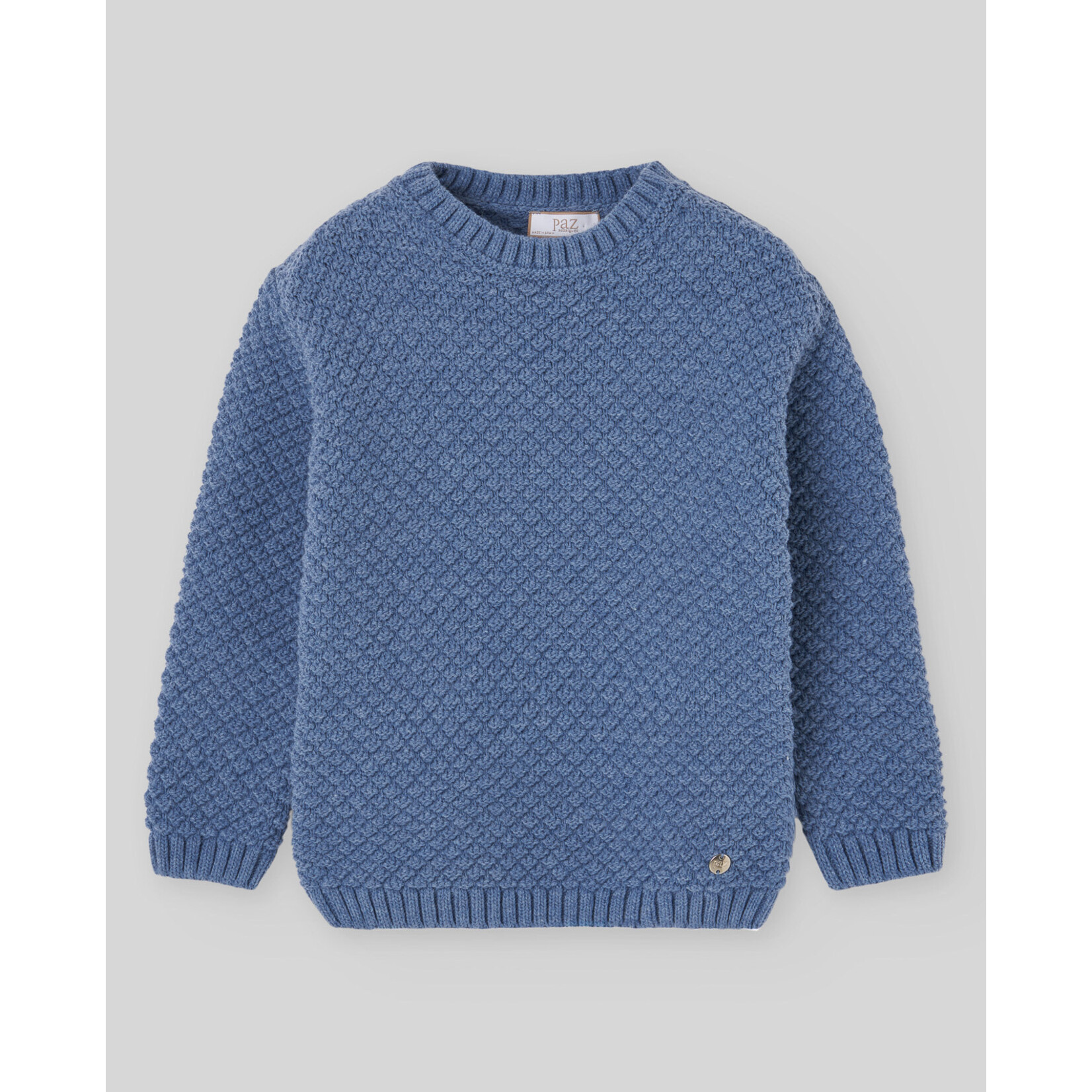 Paz Rodriguez KNIT INFANT BOY PULLOVER "ESENCIAL" 014-132942 Sapphire Blue