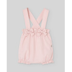 Paz Rodriguez WOVEN NEWBORN DUNGAREE "VAL" 022-154120 Powder Pink
