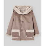Paz Rodriguez WOVEN INFANT GIRL PARKA "TERRA" 012-154188 Hazelnut
