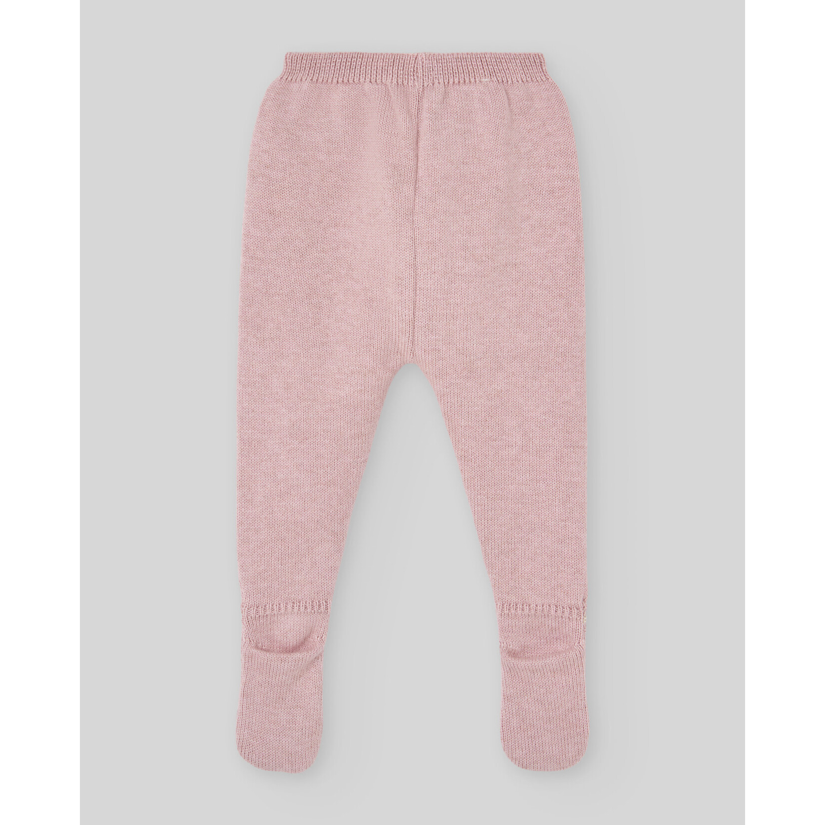 Paz Rodriguez KNIT NEWBORN LEGGINS "VAL" 016-124111 Powder Pink/Light Brown