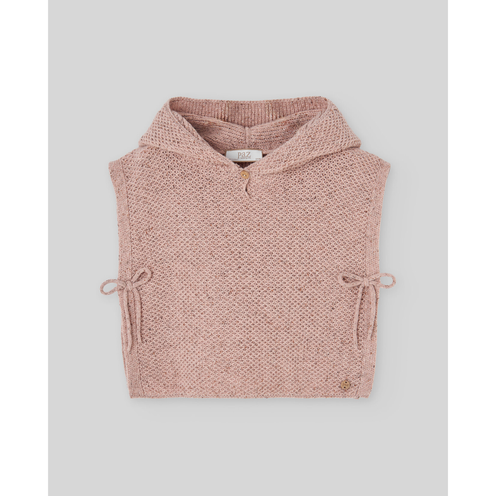 Paz Rodriguez KNIT INFANT GIRL WAISTCOAT "MONECA" 030-133883 Mist Pink