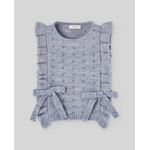Paz Rodriguez KNIT INFANT GIRL WAISTCOAT "LUMBRE" 030-133906 Sapphire Blue