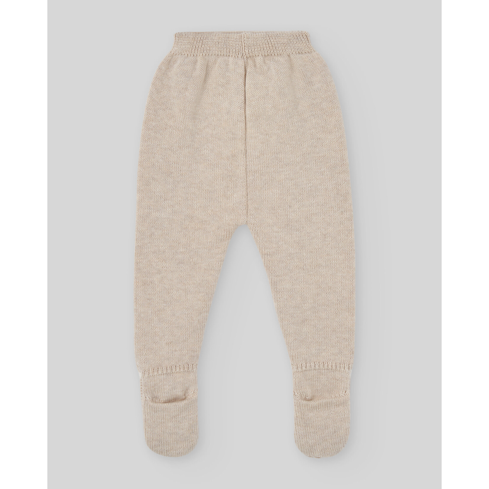 Paz Rodriguez KNIT NEWBORN LEGGINS "LUA" 016-124031 Light Brown/Cream B