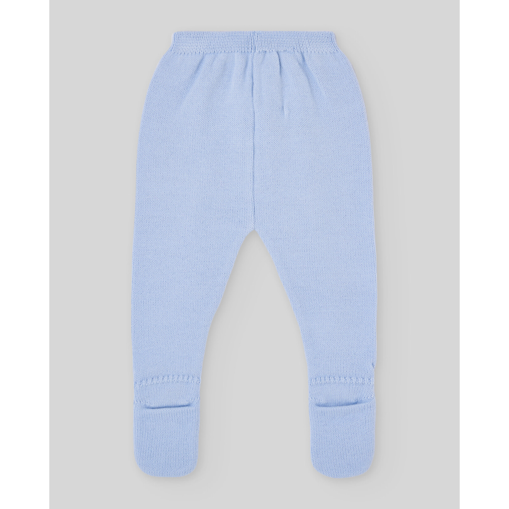 Paz Rodriguez KNIT NEWBORN LEGGINS "FOGAR" 016-113910 Light Blue/Cream