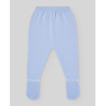 Paz Rodriguez KNIT NEWBORN LEGGINS "FOGAR" 016-113910 Light Blue/Cream