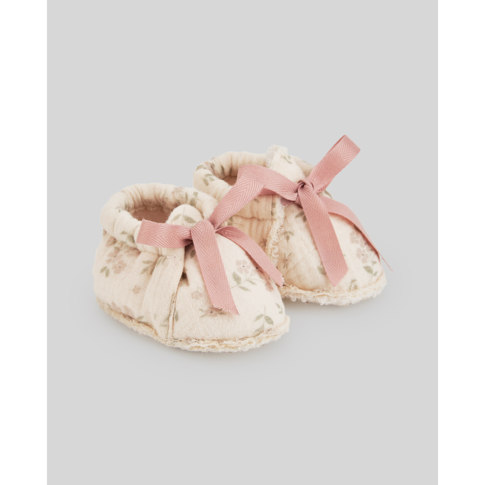 Paz Rodriguez KNIT NEWBORN BOOTIES "MONECA" 018-153890 Mist Pink