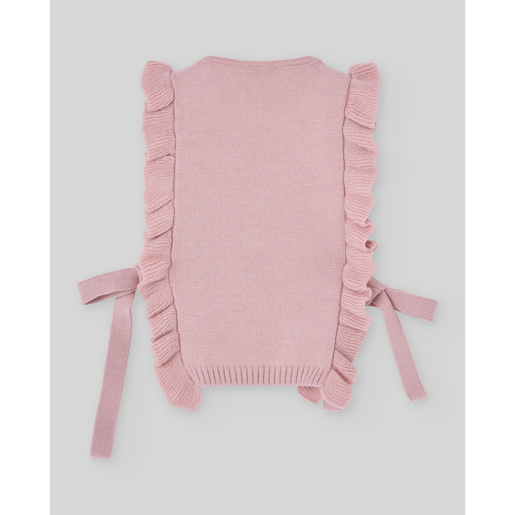 Paz Rodriguez KNIT INFANT GIRL WAISTCOAT "LUMBRE" 030-133906 Mist Pink