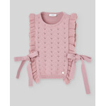 Paz Rodriguez KNIT INFANT GIRL WAISTCOAT "LUMBRE" 030-133906 Mist Pink
