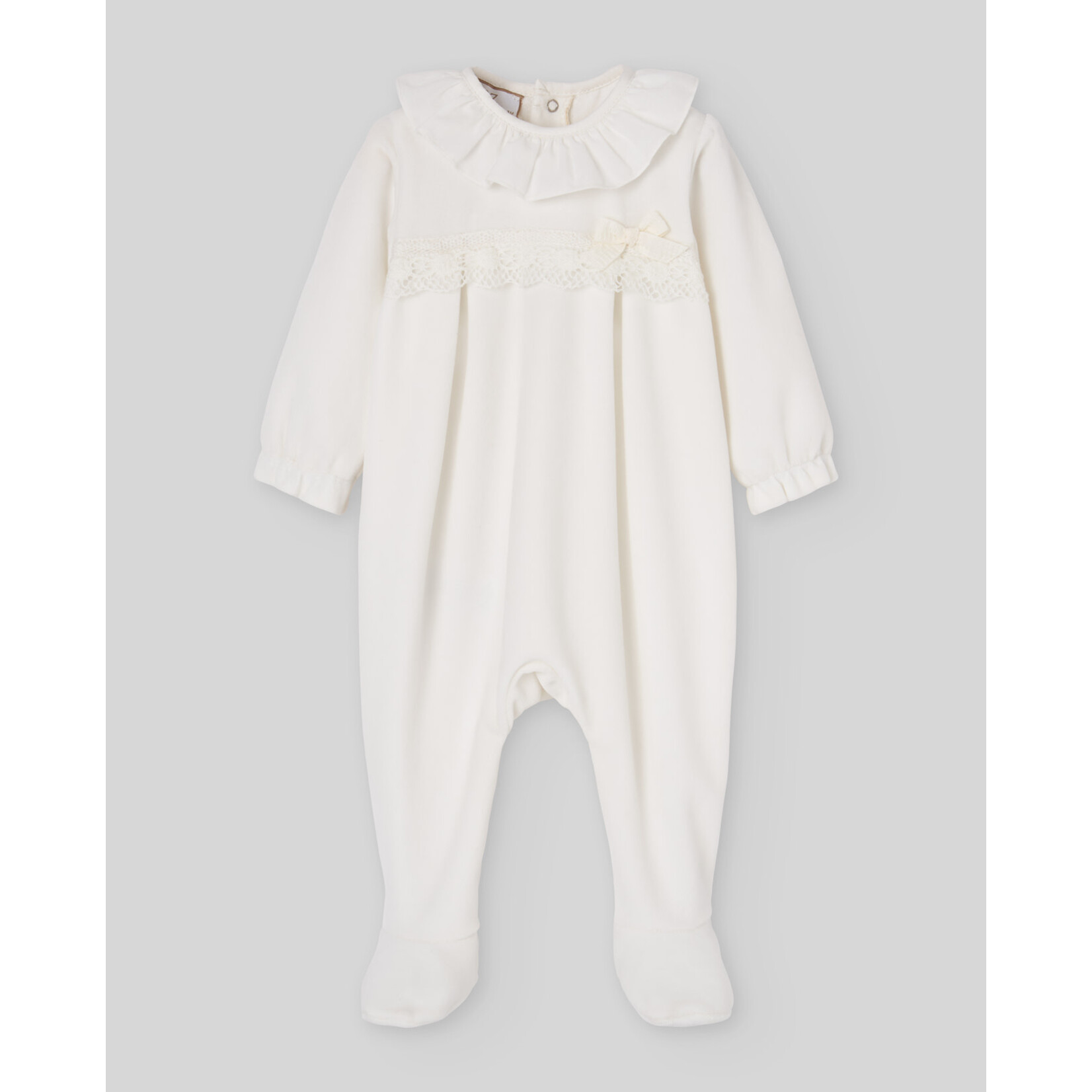 Paz Rodriguez KNIT NEWBORN ROMPER "TERNURA OI 26-27" 005-193767 Cream